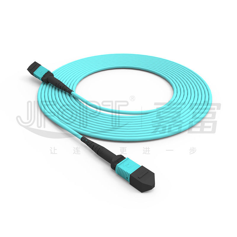 ऑप्टिकल फाइबर संचार के लिए एमपीओ संकेतक वापसी हानि ≥20dB MM OM3/OM4 एमपीओ-एमपीओ पैच कॉर्ड