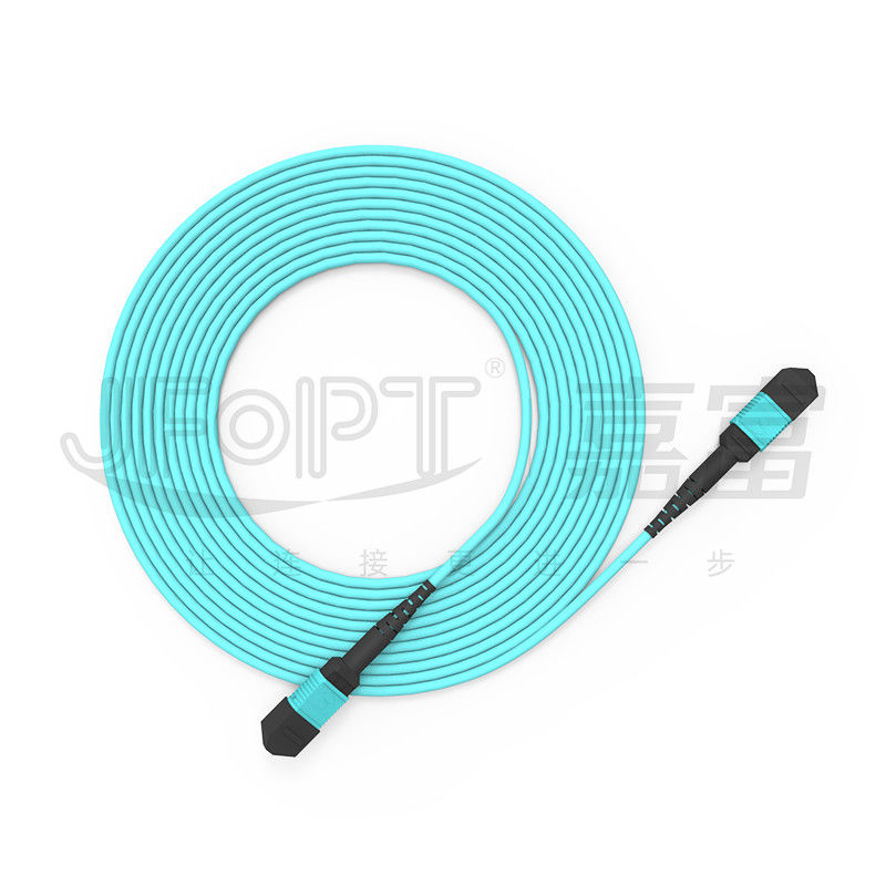 ऑप्टिकल फाइबर संचार के लिए एमपीओ संकेतक वापसी हानि ≥20dB MM OM3/OM4 एमपीओ-एमपीओ पैच कॉर्ड